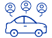 Icona car sharing - Seleziona per scoprire i servizi di car sharing all'aeroporto di Fiumicino