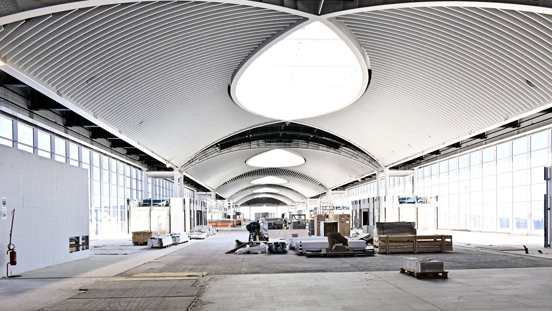 Molo A e avancorpo T1- aeroporto di Fiumicino